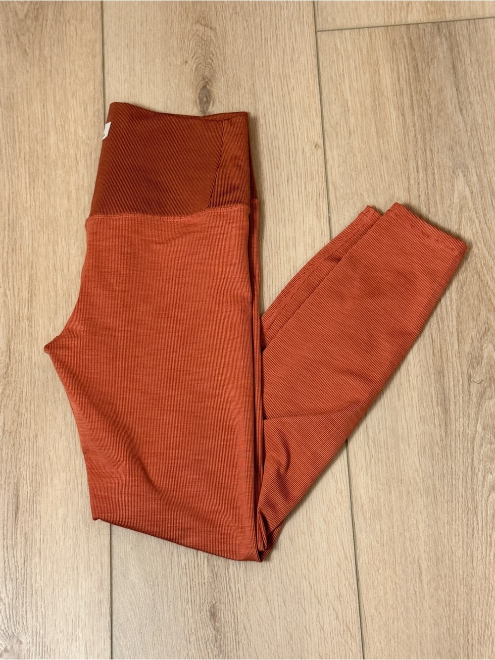 #111 Vuori Lux Rib Studio Leggings Cinnamon Heather Size Small